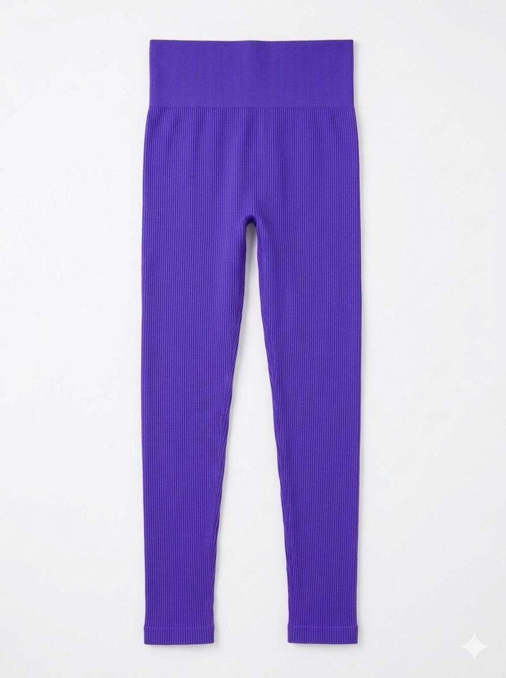 🔹️NWT Purple High Rise Seamless Ribbed Ankle Length Leggings Small